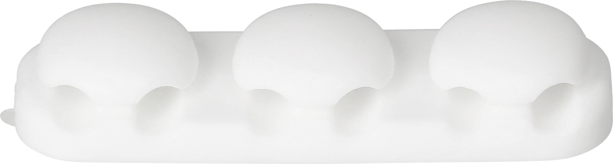 Max Hauri Cable Home Supporto per cavi autoadesivo 171586 Bianco 2 pz.