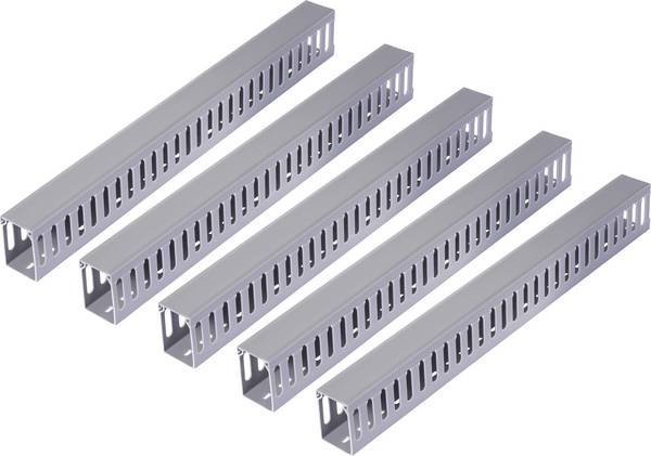 Sygonix SY-6801160 Canale porta cavi  (L x L x A) 2000 x 25 x 40 mm 5 pz. Grigio