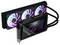 Scheda grafica con tre ventole illuminate e logo GeForce RTX. Ideale per gaming impegnativo ed elaborazione grafica.
