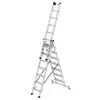MUNK Günzburger Steigtechnik 033321 Alluminio Scala multiuso a gradini Altezza operativa max: 6.10 cm 21.9 kg