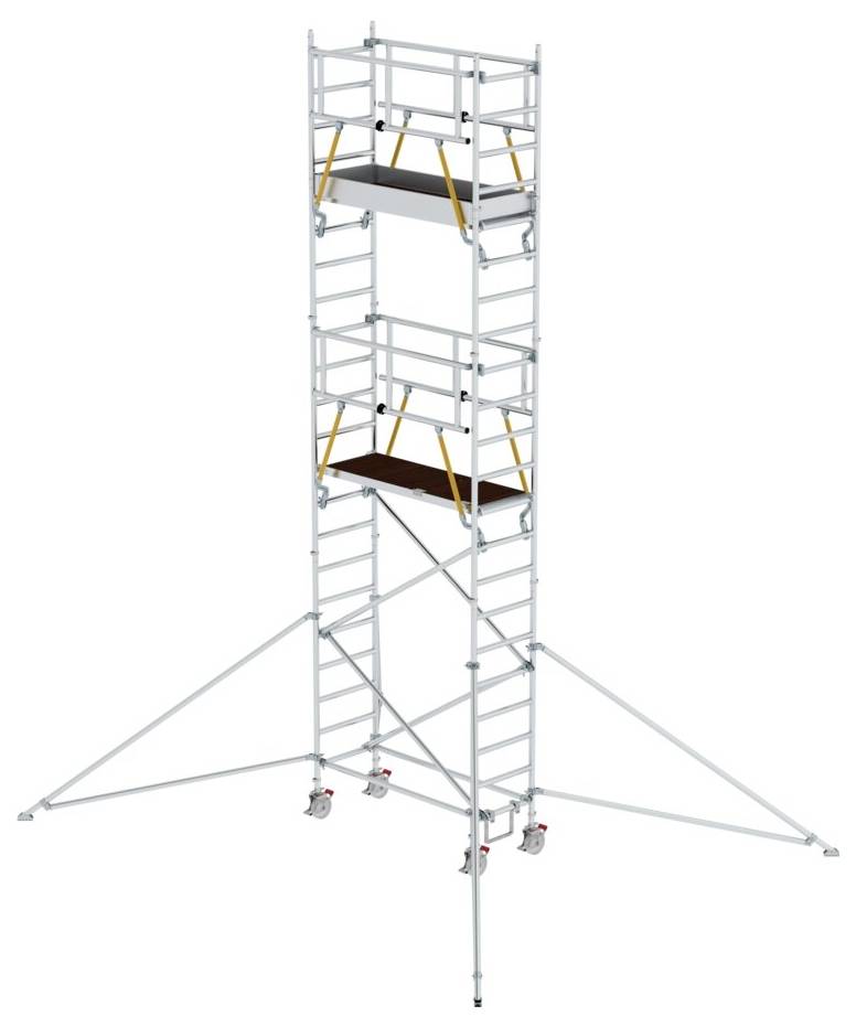 MUNK Günzburger Steigtechnik 154549 Alluminio Trabattello con ruote