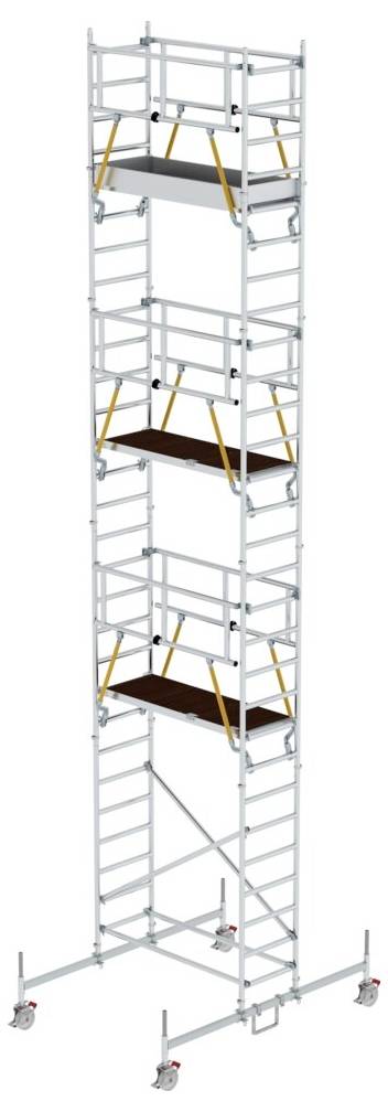 MUNK Günzburger Steigtechnik 154744 Alluminio Trabattello con ruote