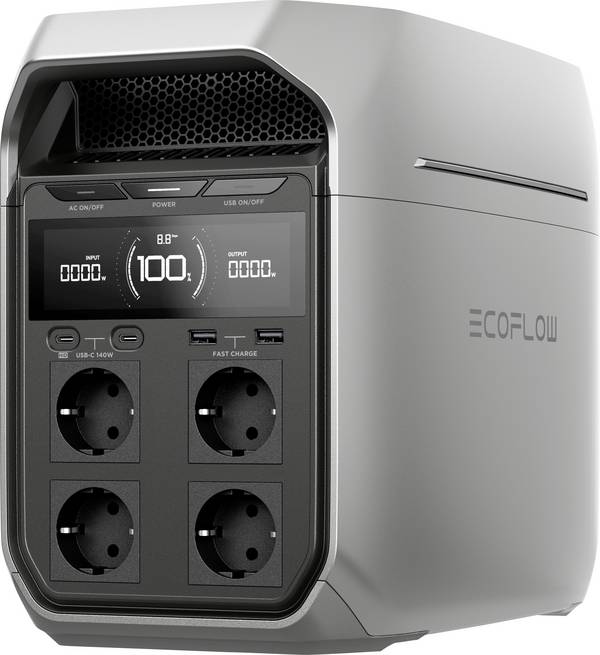 ECOFLOW Delta 3 PLUS Powerstation 20 Ah  LiFe  Nero, Grigio Con regolatore di carica
