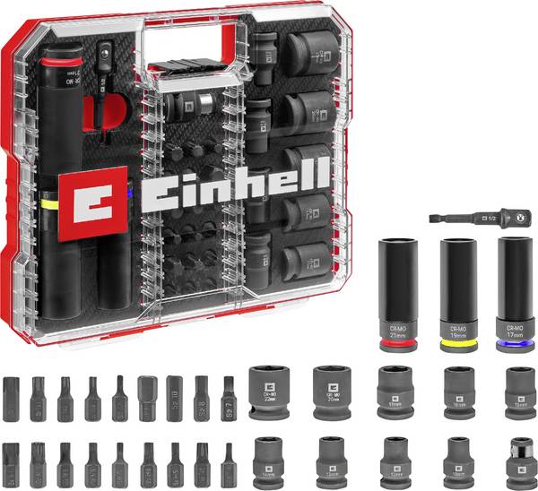 Einhell Impact Kit di inserti e bussole  1/2"  109288