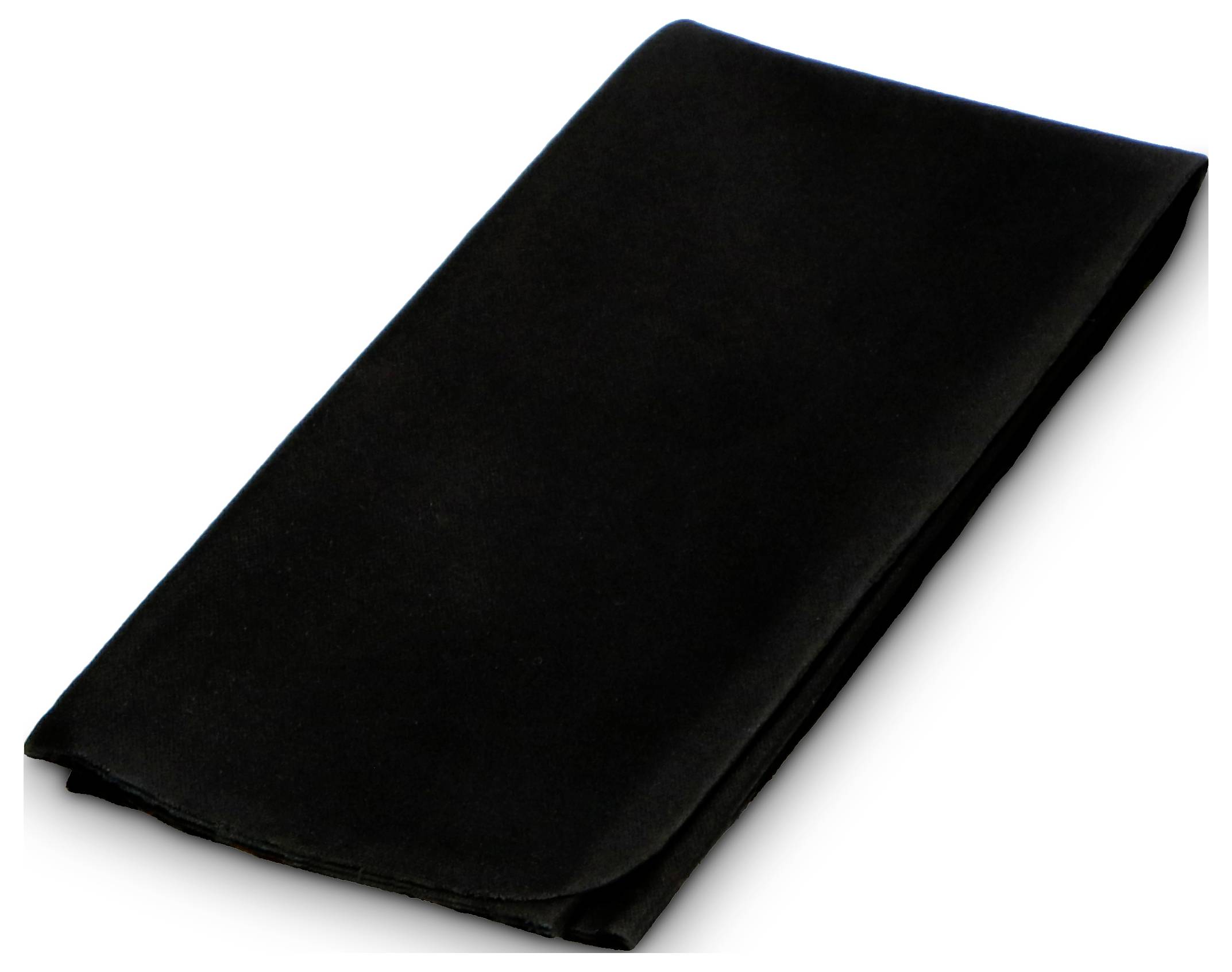 Telo spesso, nero, di stoffa o di spugna, piegato bene e a forma rettangolare. Ideale per lucidare o come sottofondo.