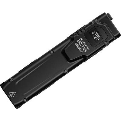 Torcia nera dal design rettangolare, display che mostra 'TURBO 3100'.