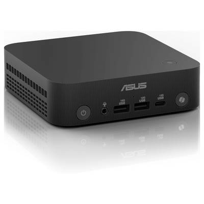 Un mini PC nero con più porte USB sul davanti e il logo ASUS.