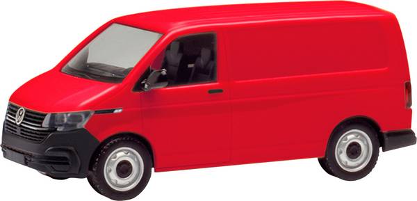 Herpa 096799-002 H0 Auto modello Volkswagen Scatola T6.1, rosso ciliegia