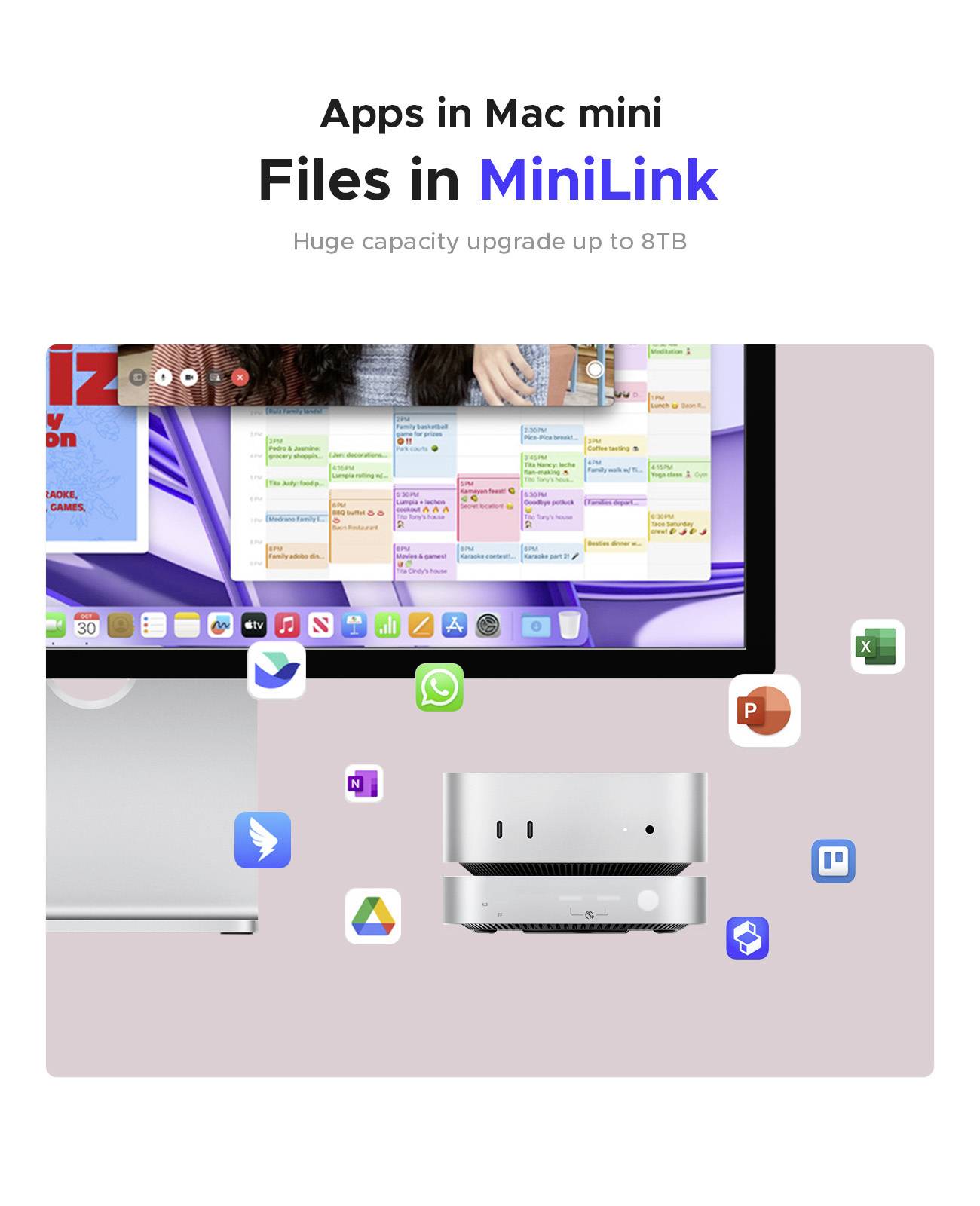 ORICO Docking station USB-C® MiniLink M49P Adatto per marchio: Apple Slot SSD M.2-6