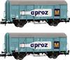 Kit da 2 pz. Vagone merci coperto K4 "APROZ" di SBB Arnold HN6683