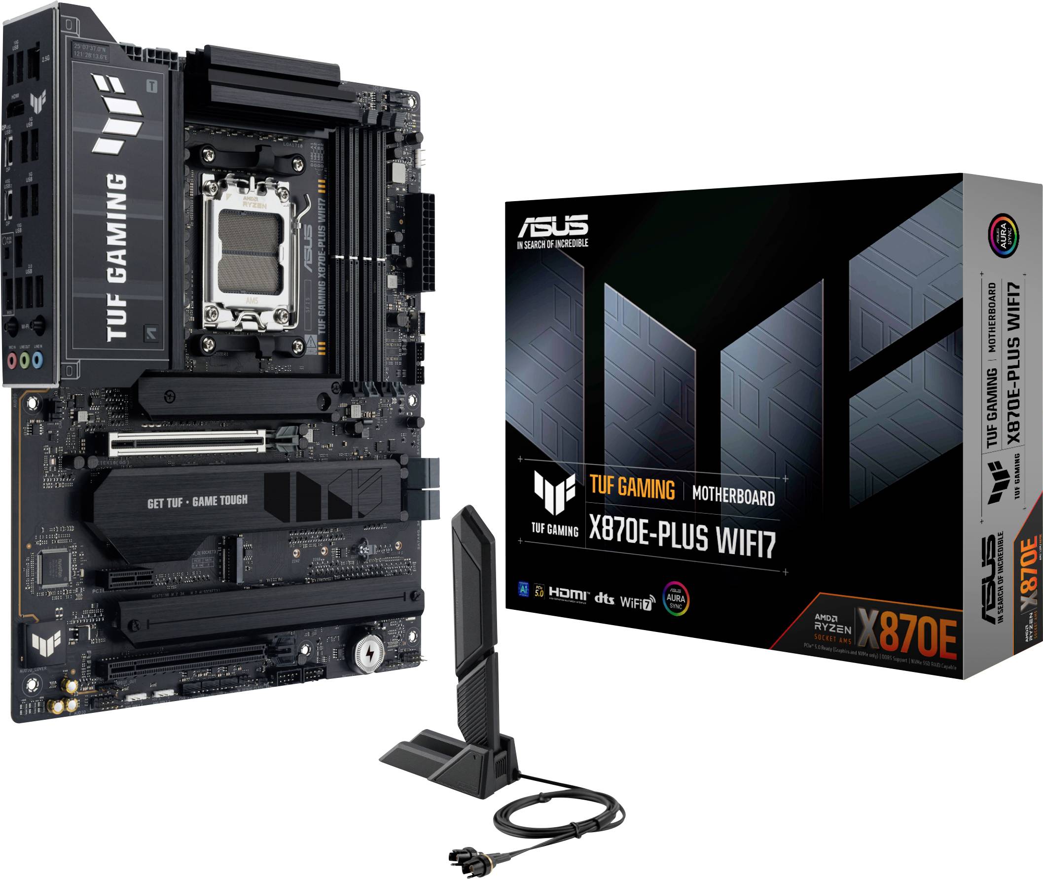 Asus TUF X870E-PLUS Mainboard Attacco (PC) #####AMD AM5 Fattore di forma (dettagli) ATX Chipset della scheda madre AMD® -0
