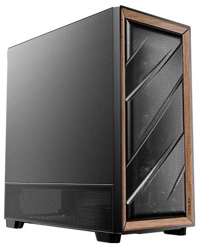 Antec FLUX SE Midi-Tower PC Case Nero, Legno-1