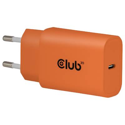 club3D CAC-3023 Caricatore USB 30 W spina USB-C® Consegna di potenza 3.0 Arancione Ambiente interno-0