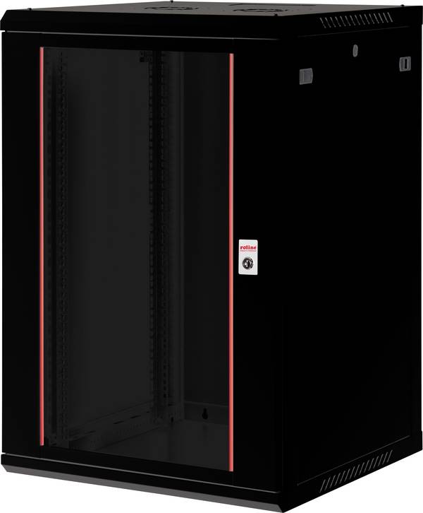 Roline  Armadio rack da parete 19" (L x A x P) 600 x 912 x 600 mm 18 U Nero