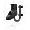 Supporto da parete per bicicletta da corsa, nero, con dimensioni: 19,5 cm di altezza, 9 cm di larghezza, 25,5 cm di profondità. Diametro del tubo 2,4 cm.