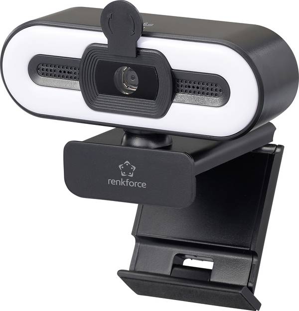 Renkforce RF-WC-190 Webcam 2592 x 1944 Pixel Morsetto di supporto, Filettatura treppiede, Microfono