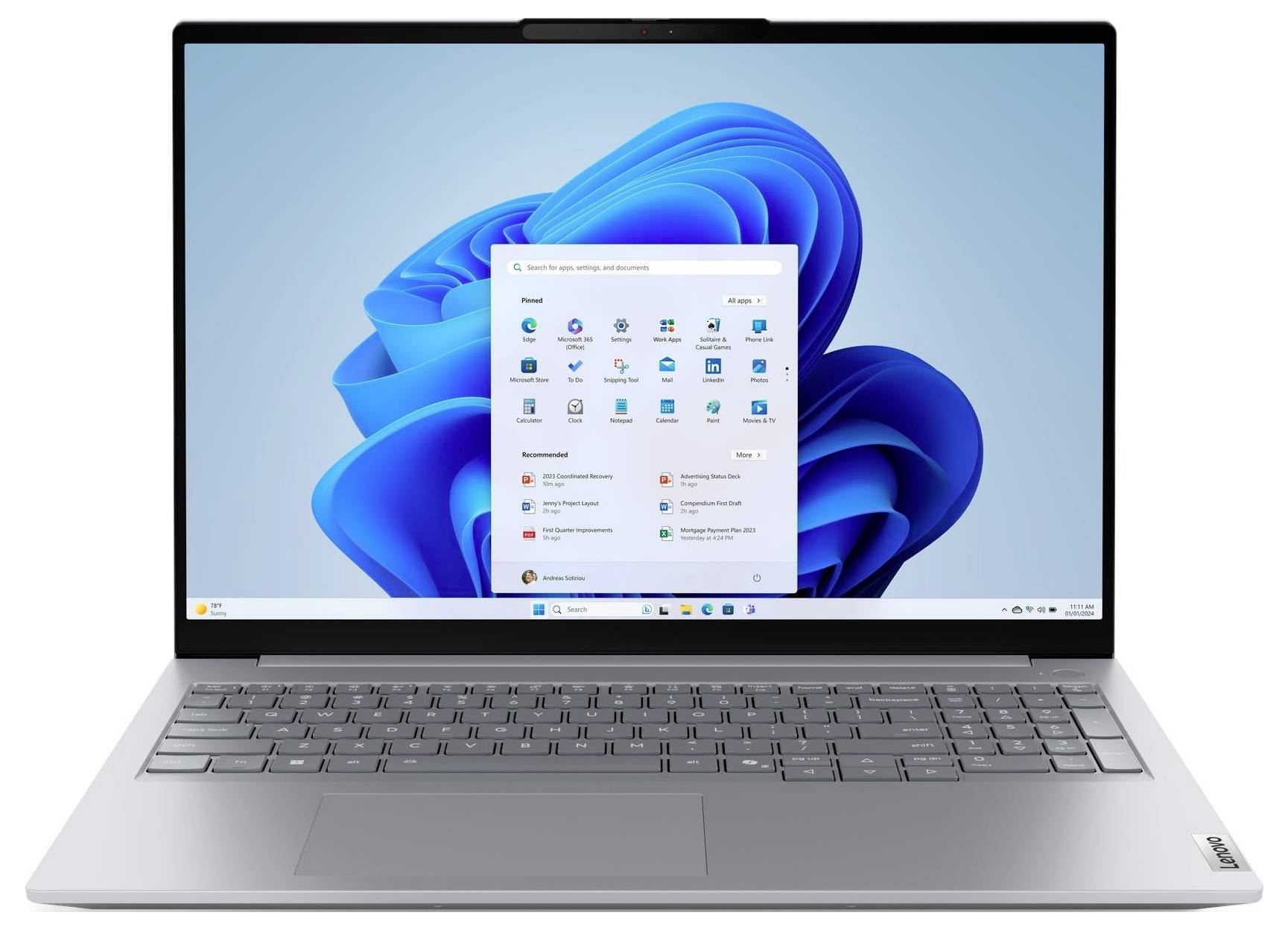 Lenovo Notebook ThinkBook 16 G8 IAL, ThinkBook 16 Gen 8 40.6 cm (16 pollici) WUXGA Intel® Core™ Ultra 5 225U 32 GB RAM 5-1
