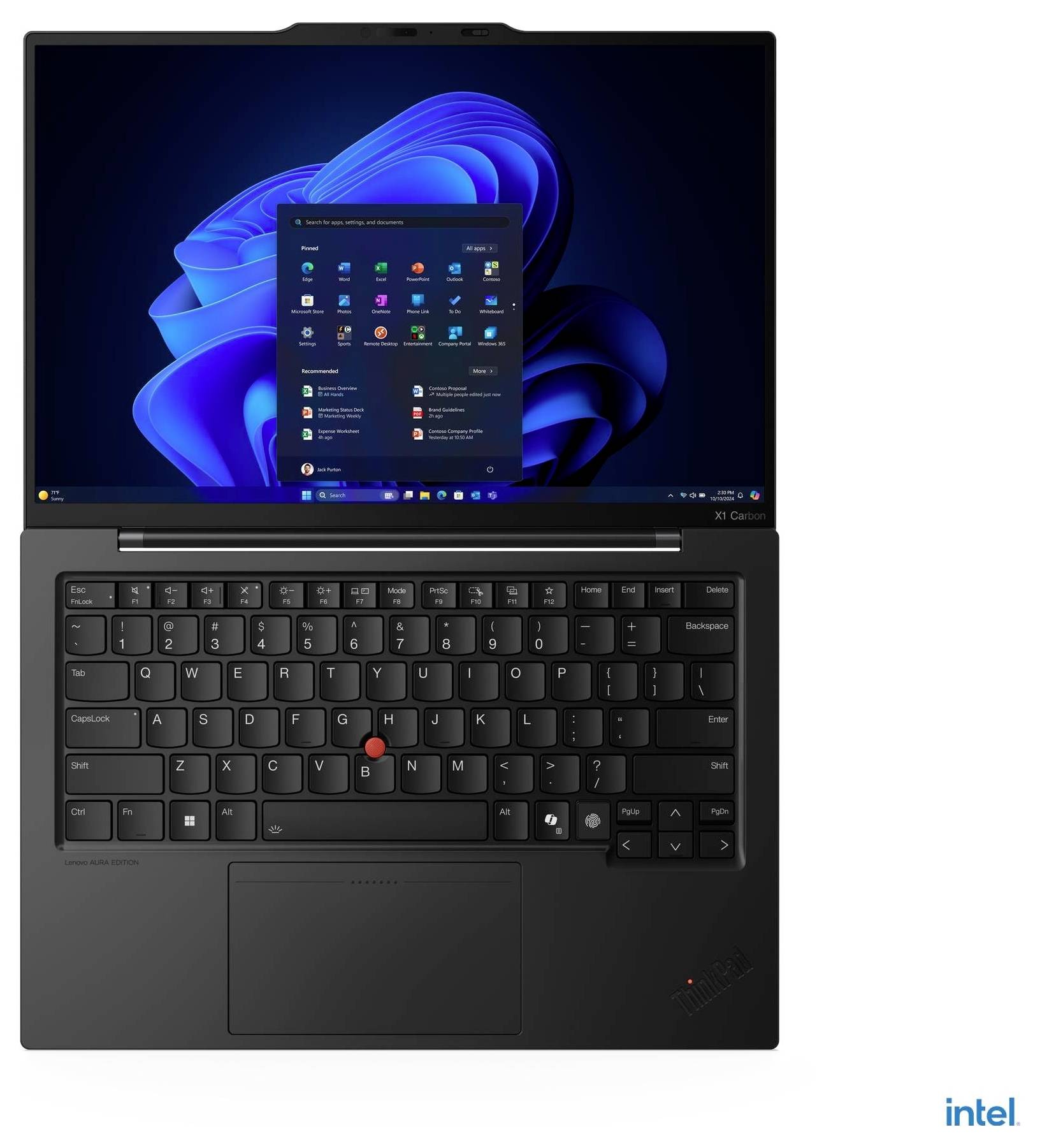 Lenovo Notebook ThinkPad X1 Carbon Gen 13 Aura Edition 35.6 cm (14 pollici) WUXGA Intel® Core™ Ultra 7 258V 32 GB RAM 1 -6