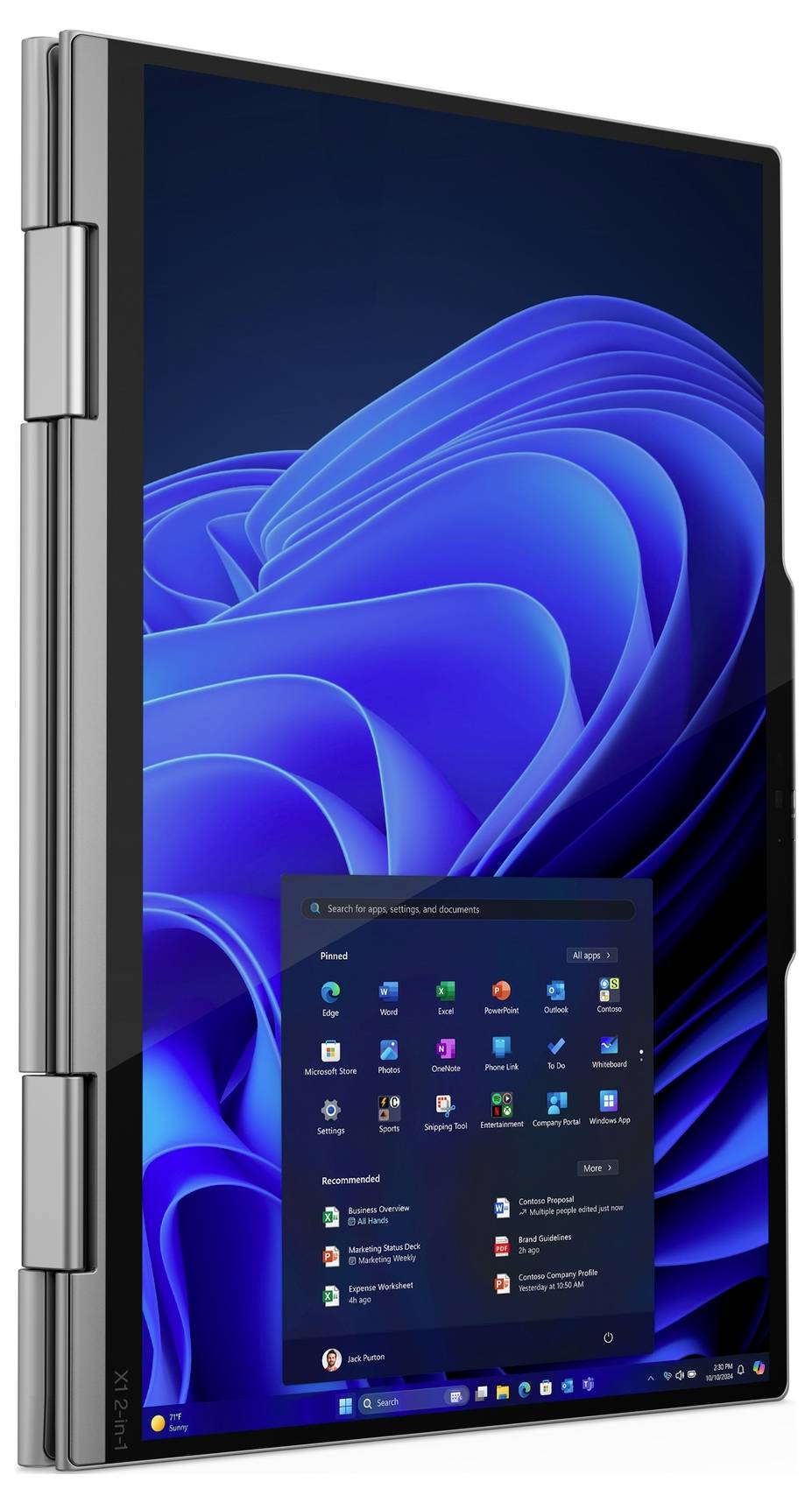 Lenovo 2-in-1 Notebook / Tablet ThinkPad X1 35.6 cm (14 pollici) WUXGA Intel® Core™ Ultra 7 (Series 2) 258V 32 GB RAM 1 -10
