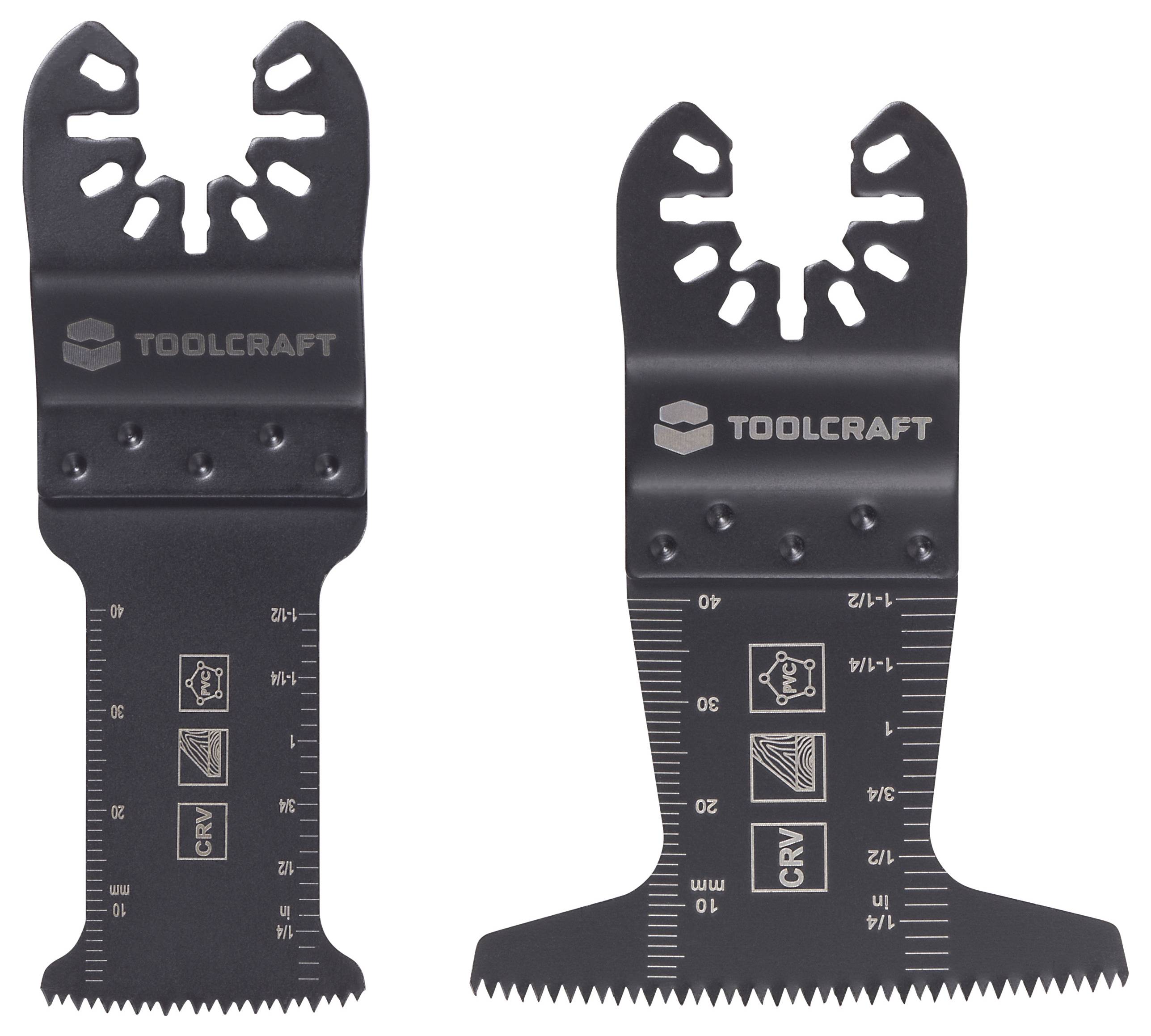 TOOLCRAFT TO-10283856 Acciaio al cromo vanadio Kit di accessori per multiutensile 3 KIT-3