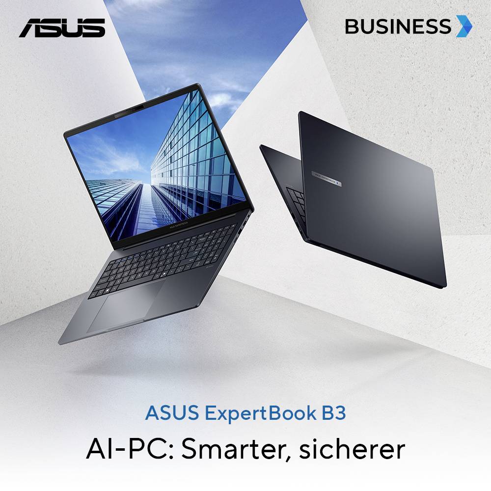 Asus Notebook ExpertBook B3 40.6 cm (16 pollici) WUXGA Intel® Core™ Ultra 5 125H 16 GB RAM 512 GB SSD Tedesco, QWERTZ No-9
