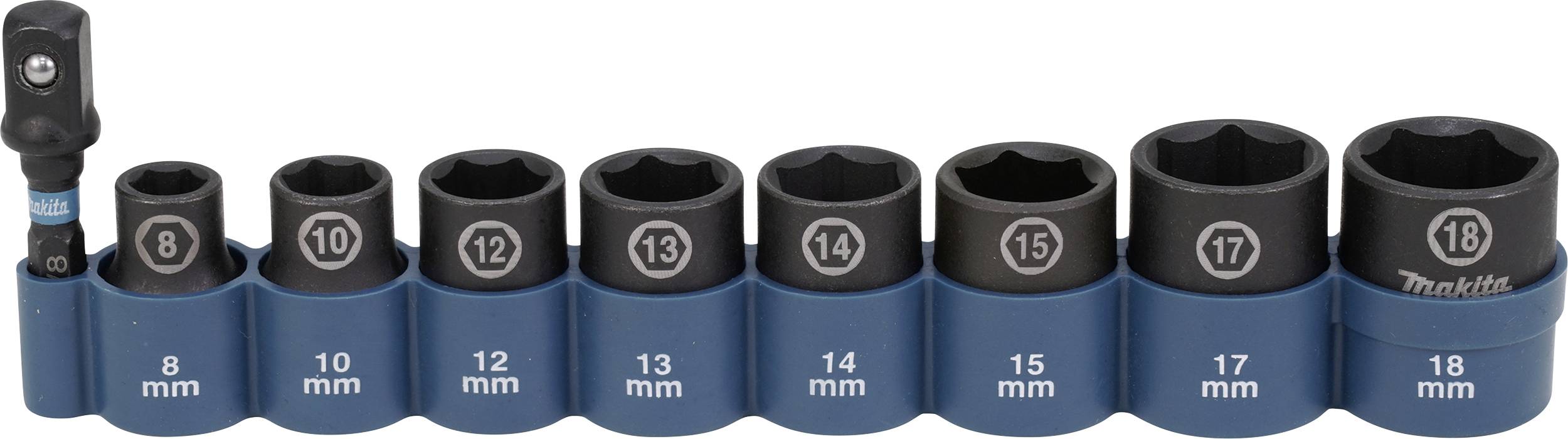 Makita E-16639 E-16639 Presa di forza: quadrato massiccio da 10 mm (3/8"). Colpo d'urto 3/8" (10 mm)-0