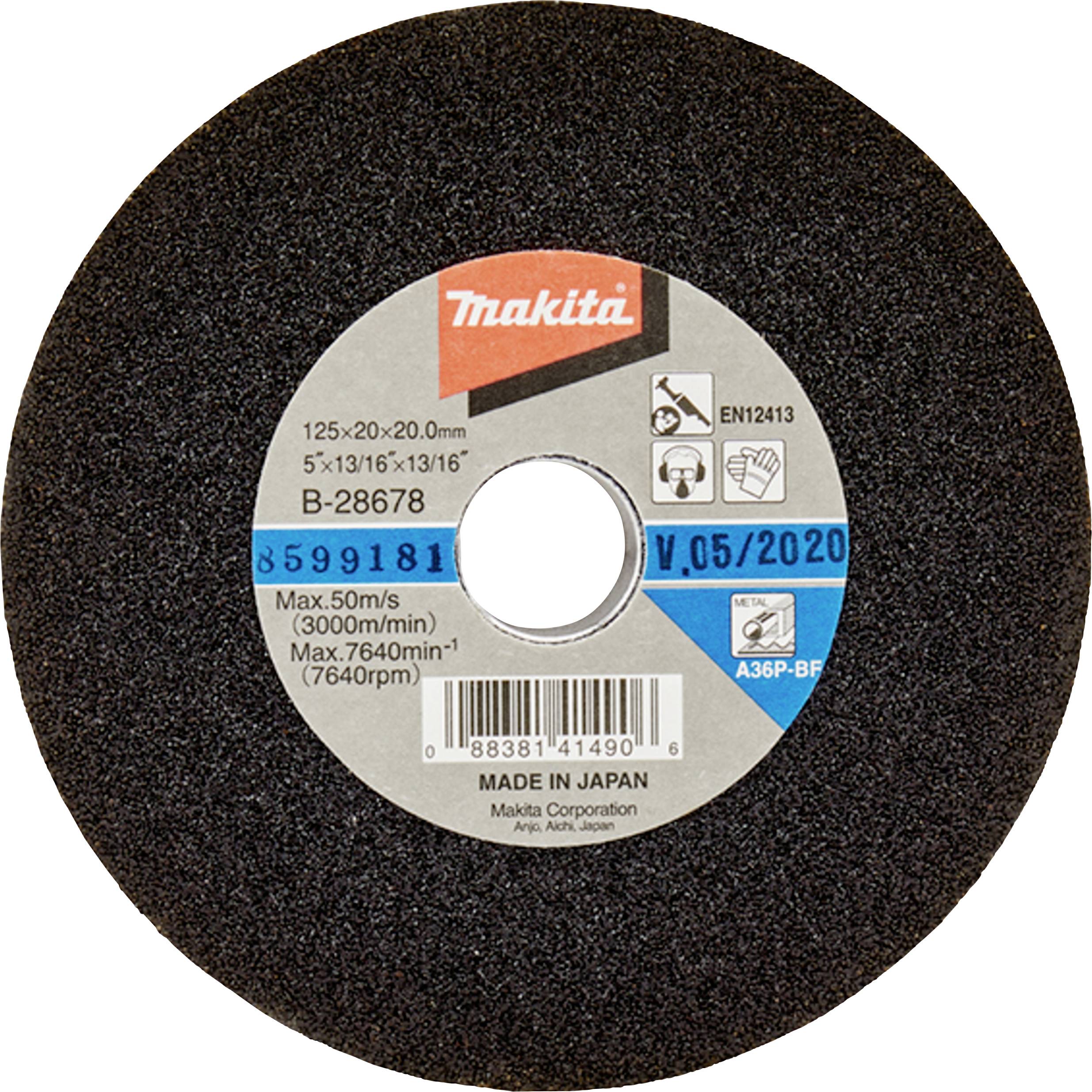 Makita B-28678 Pietra abrasiva Makita K36 125x20x20 B-28678 Diametro 125 mm 1 pz.-0