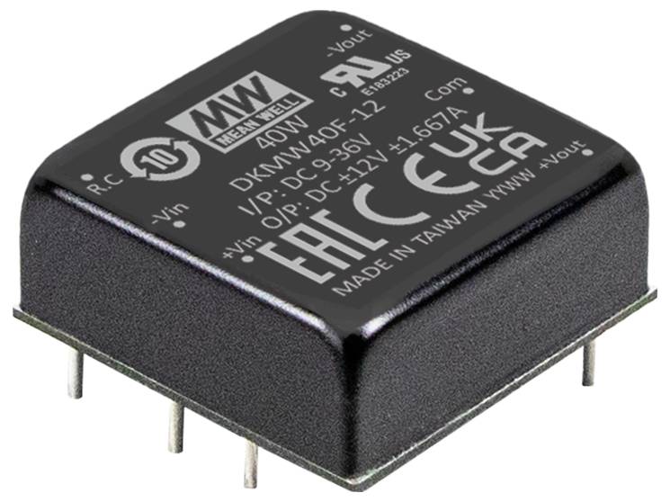 MEAN WELL DKMW40G-15 Convertitore DC/DC 16.5 V 40 W Num. uscite: 1 x Contenuto 1 pz.-0