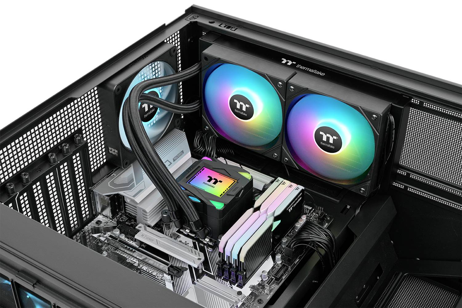 Thermaltake LA240 ARGB Sync All-In-One Liquid Cooler System Black Raffreddamento ad acqua per PC-14