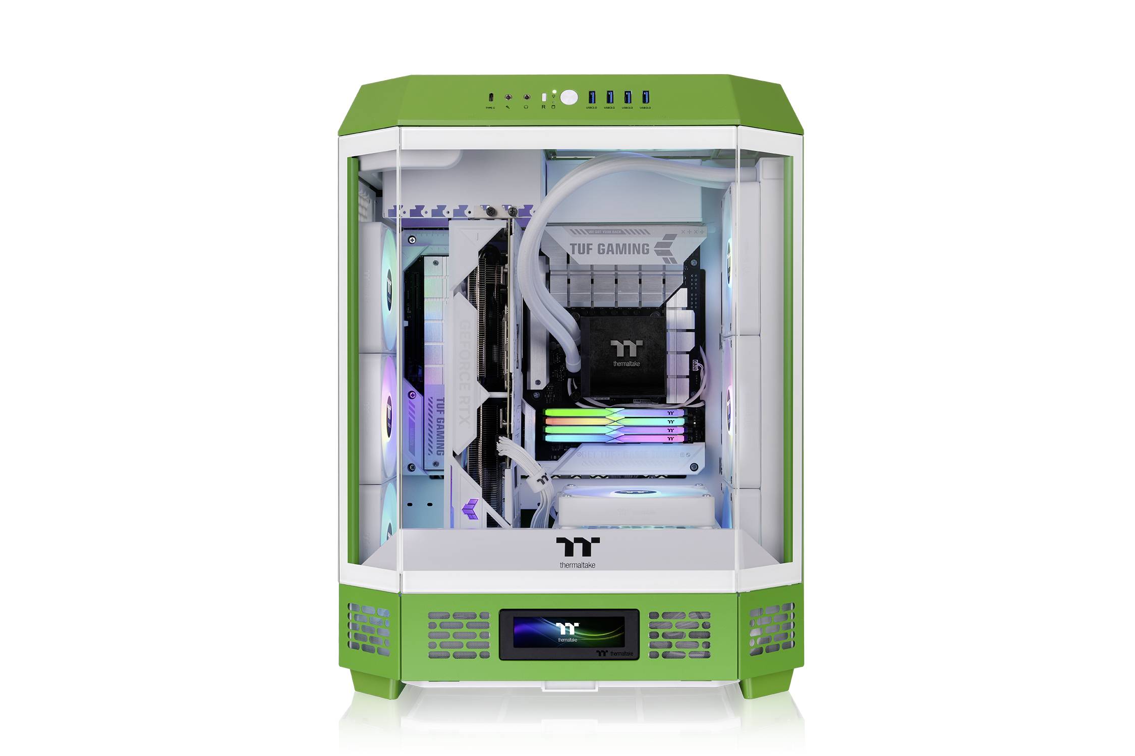 Thermaltake The Tower 600 Light-year Green Midi-Tower PC Case da gioco Verde luminescente (opaco)-8