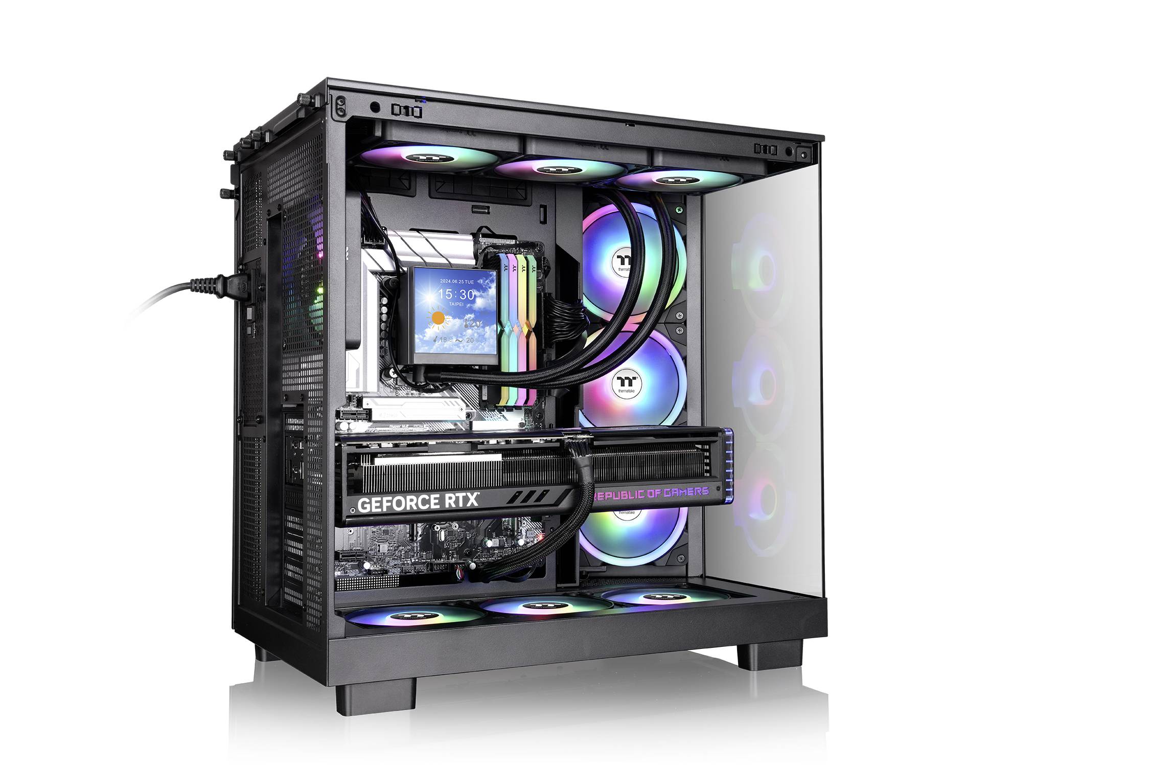 Thermaltake View 380 XL TG ARGB Black Midi-Tower PC Case Nero-18