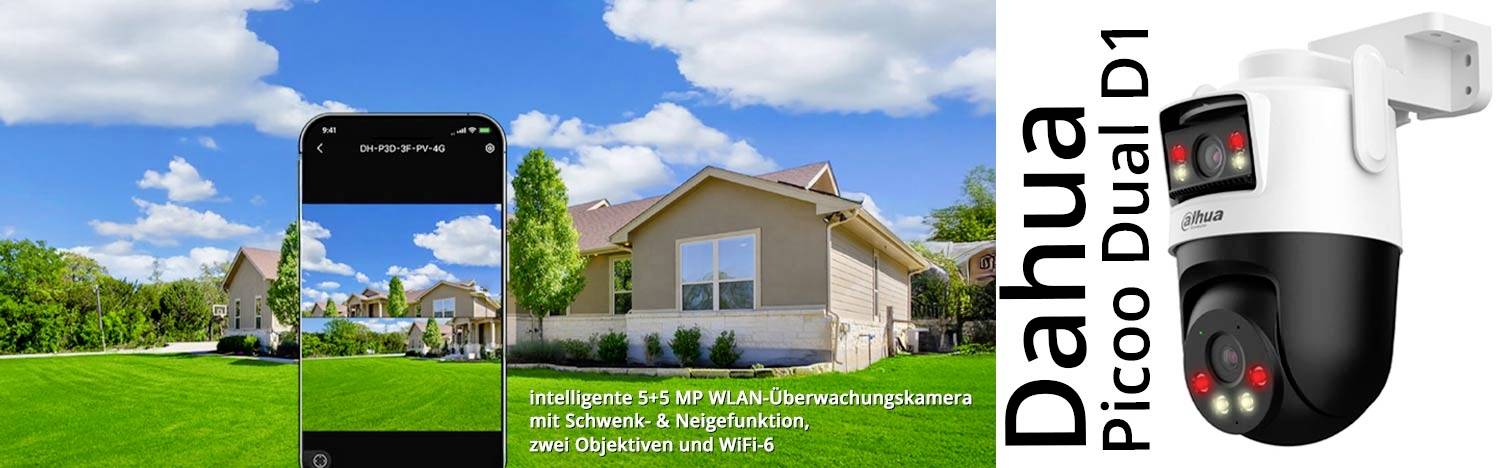 Dahua Technology Picoo Dual D1, DH-P5D-5F-PV DH-IPC-P5DP-5F-PV-0280B/0600B-EUR LAN, WLAN IP Videocamera di sorveglianza -6