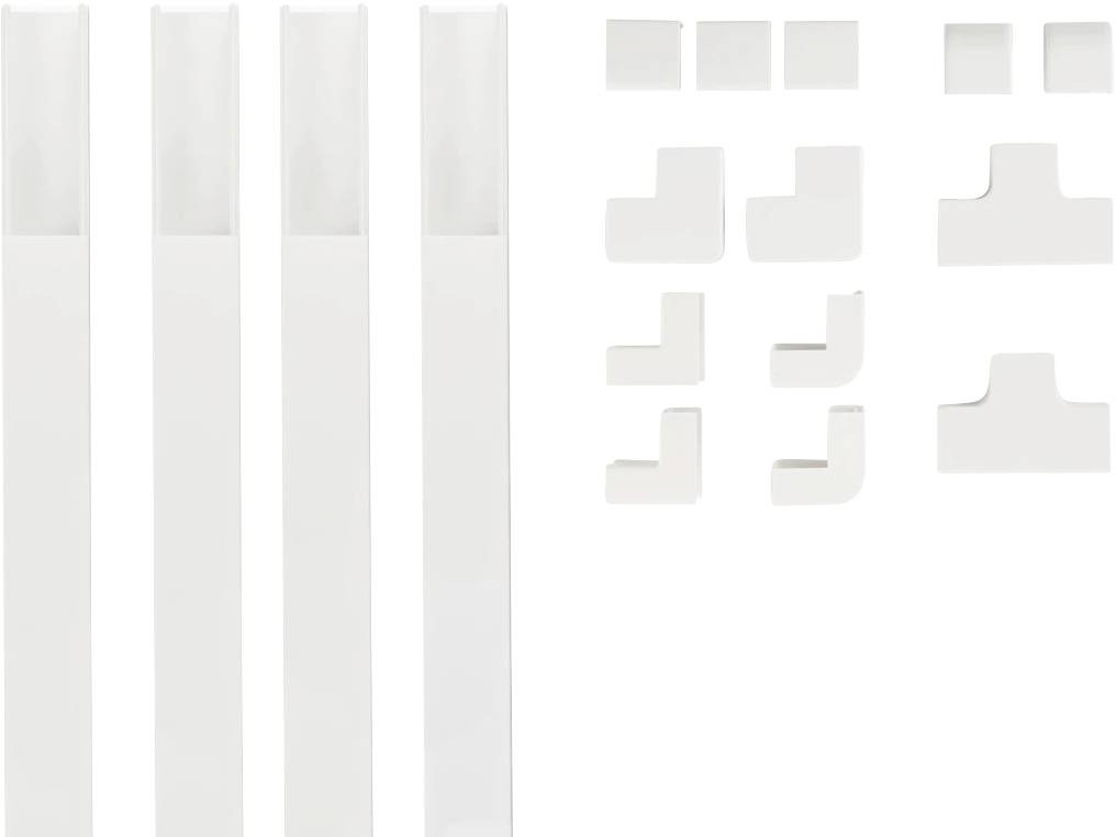 Hama 00221017 Canalina passacavi (L x L x A) 100 cm x 24 mm x 14 mm 4 pz. Bianco-0