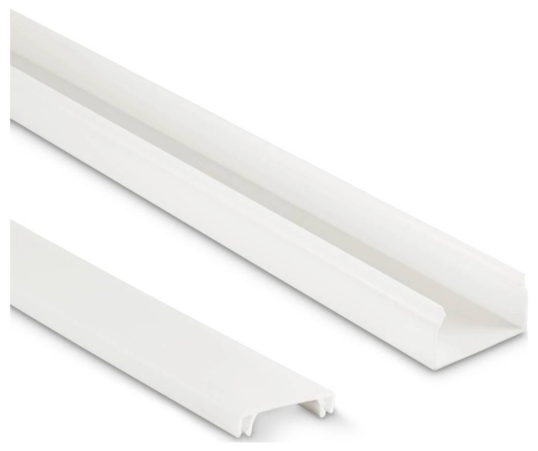 Hama 00221017 Canalina passacavi (L x L x A) 100 cm x 24 mm x 14 mm 4 pz. Bianco-1