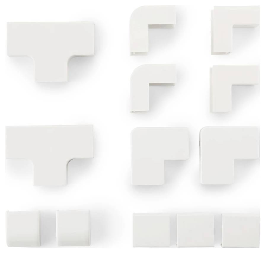 Hama 00221017 Canalina passacavi (L x L x A) 100 cm x 24 mm x 14 mm 4 pz. Bianco-3