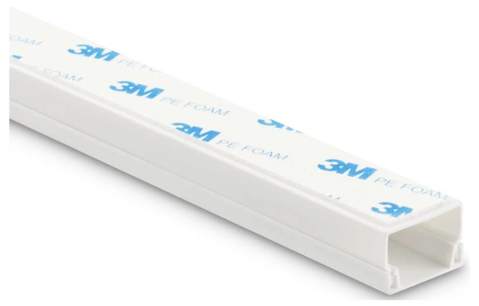 Hama 00221017 Canalina passacavi (L x L x A) 100 cm x 24 mm x 14 mm 4 pz. Bianco-5