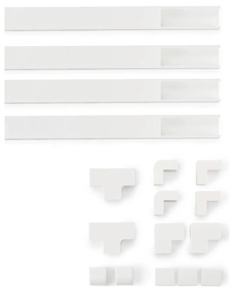 Hama 00221017 Canalina passacavi (L x L x A) 100 cm x 24 mm x 14 mm 4 pz. Bianco-6