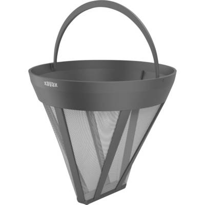 Xavax Dauerfilter für Kaffeemaschine, Kaffeefilter-Ersatz für Größe 4, Schwarz 00111263 Filtro caffè-0
