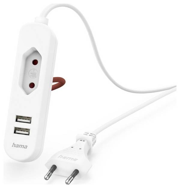 Hama 00223202 Multipresa  Bianco Spina Euro 1 pz.