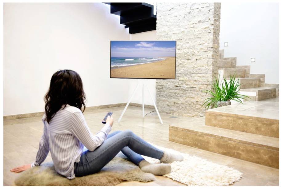 Hama TV-Ständer, Staffelei freistehend, höhenverstellbar, 191 cm (75") bis 40 kg Piedistallo per TV 190,5 cm (75")-5
