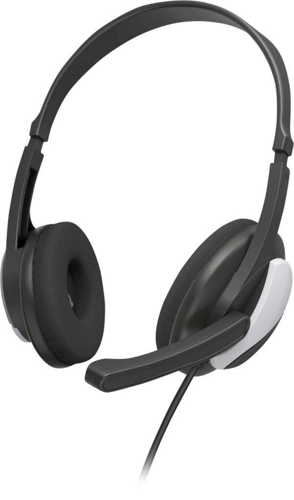 Hama   Cuffie On Ear via cavo Stereo Nero, Argento  regolazione del volume Computer