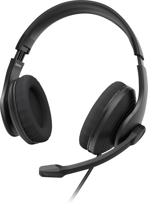 Hama Cuffie On Ear via cavo Stereo Nero regolazione del volume Computer