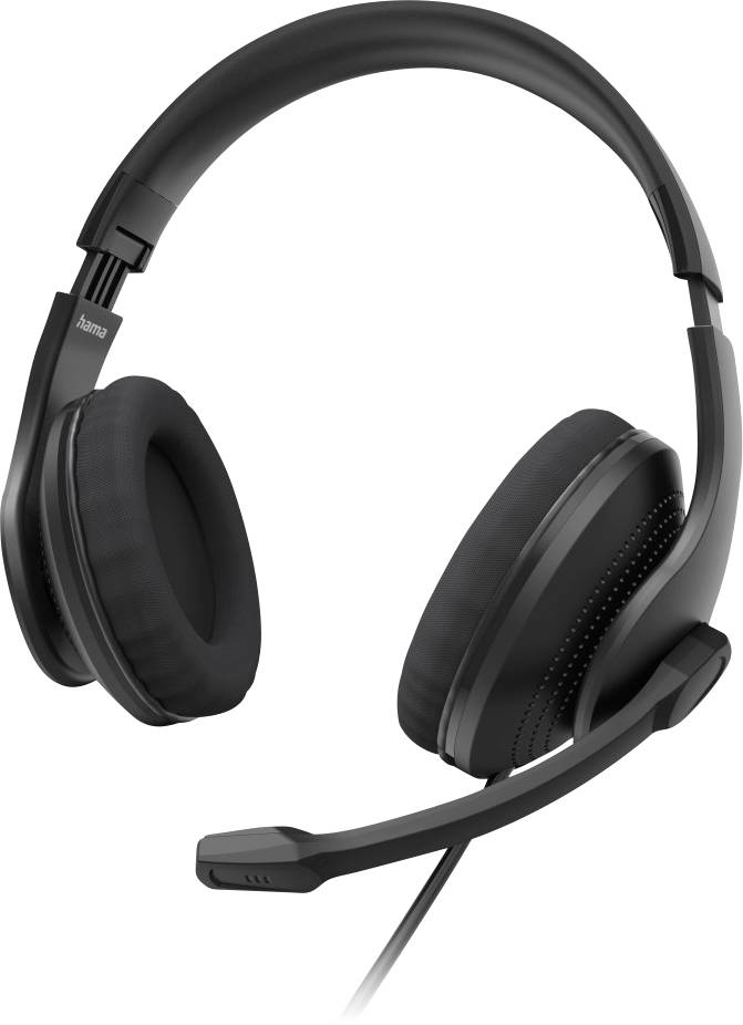Hama Cuffie On Ear via cavo Stereo Nero regolazione del volume Computer-0