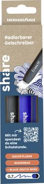 share Gelroller  Blu, Nero 0.7 mm