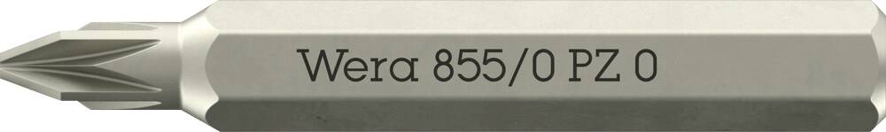 Wera 05058140001 855 Micro Inserto a Croce Impronta (cacciavite): 1/4" (6.3 mm) Forza: Croce Pozidriv PZ 0 30 mm-0