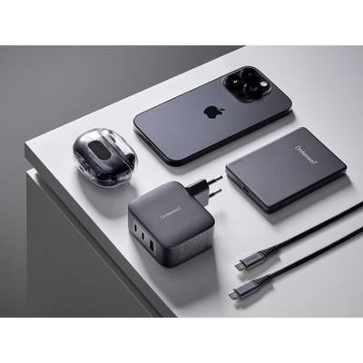 Intenso W100ACC+C520C black Caricatore USB 100 W 2x USB-C ®, 1x 2 USB-A Nero-8