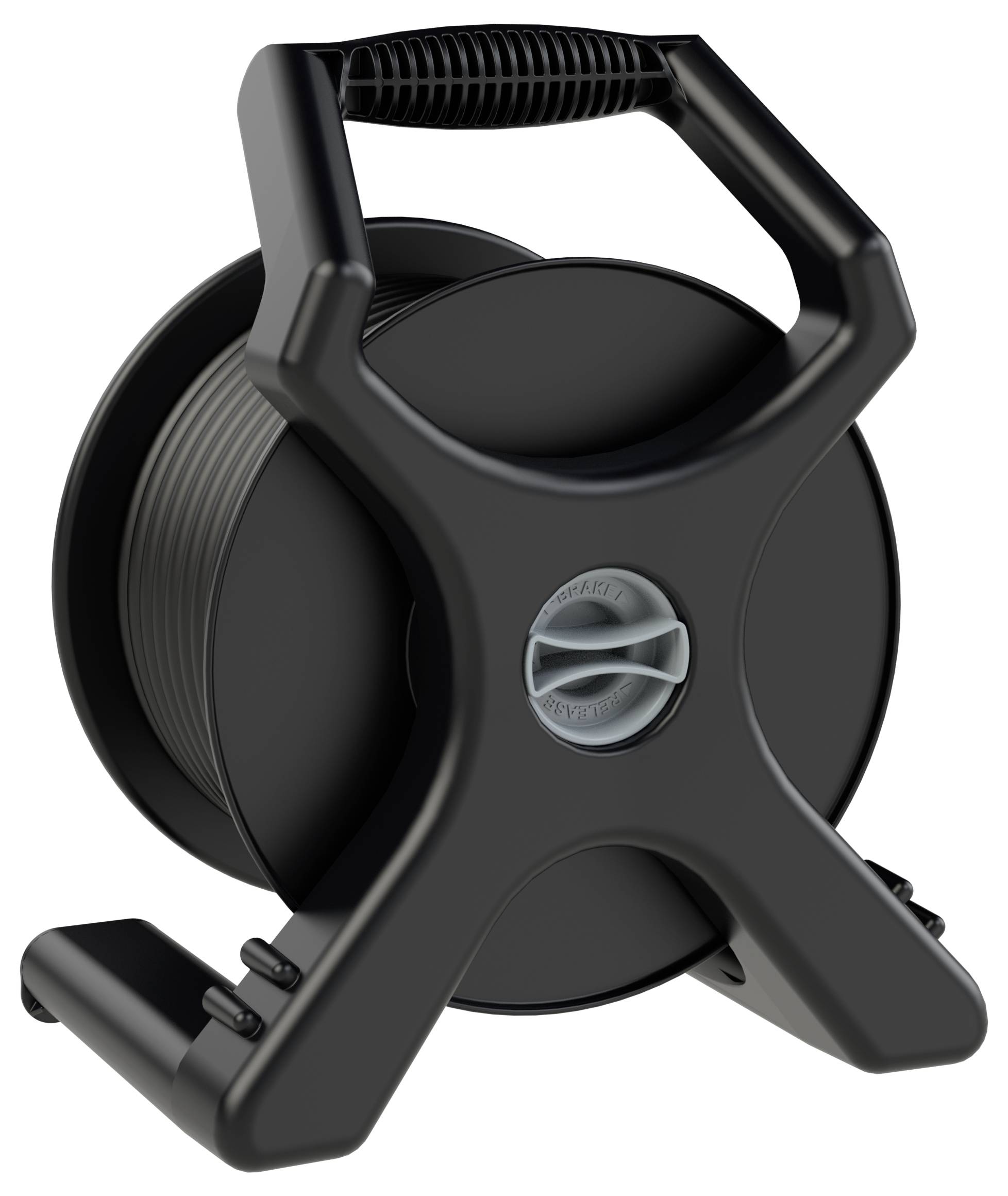 PC Electric 9250012-p Avvolgicavo 25 m Nero Spina schuko in gomma-1