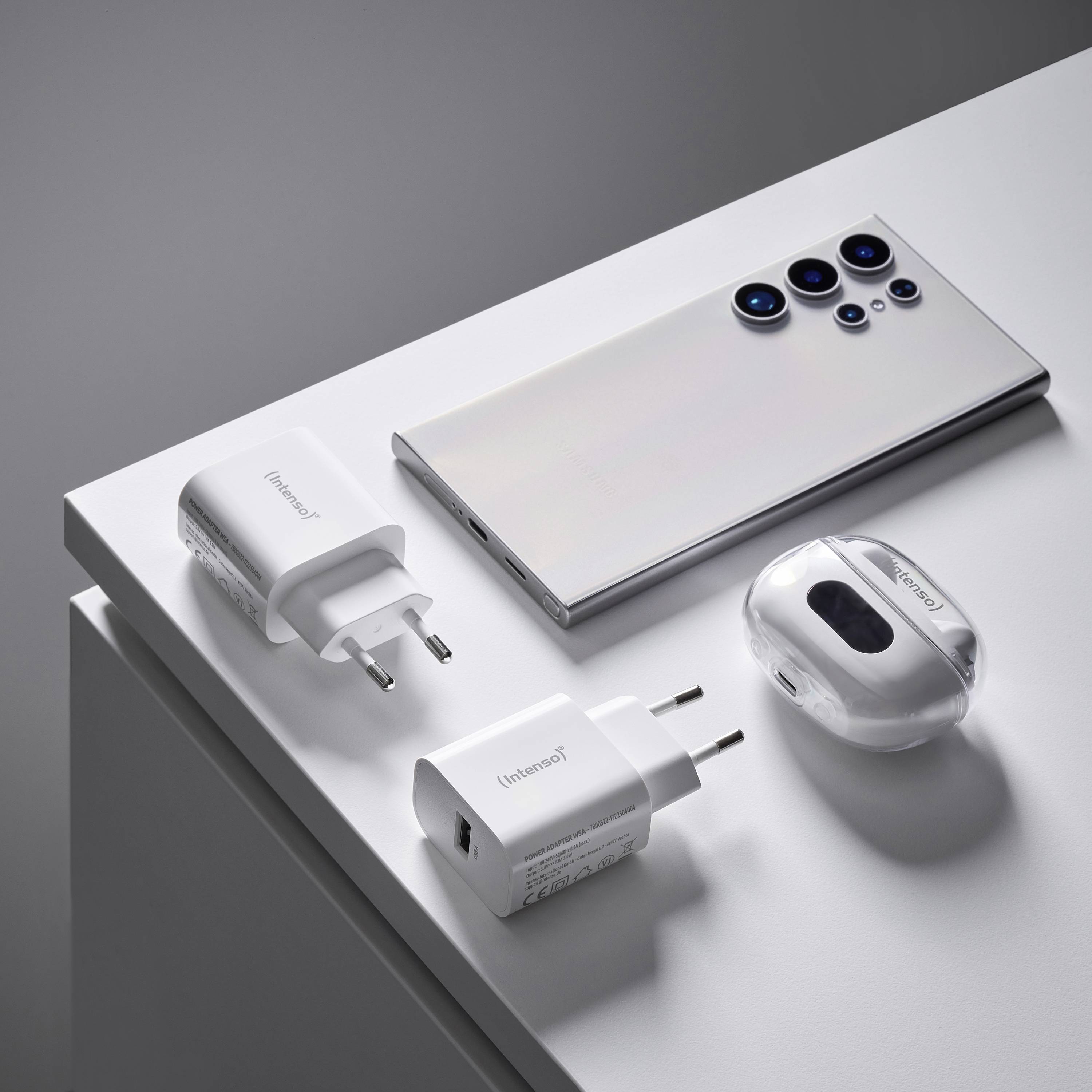 Intenso W5A white double pack Adattatore USB-C 5 W USB-A Bianco Presa di corrente con adattatore Europeo-6