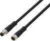 TRU COMPONENTS TC-13752000 Cavo di collegamento M8 x 1 Spina dritta, Presa dritta 2 m Numero di poli: 4 1 pz.
