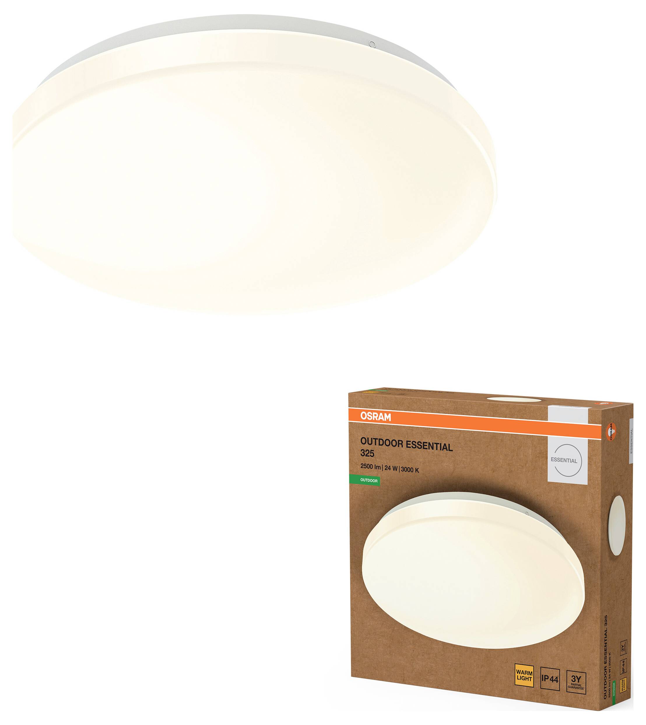 OSRAM HOMELIGHTING Outdoor Essential 325mm 24W 830 White 4099854445361 Lampada da parete per esterni a LED LED (monocolo-1